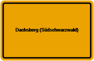 Grundbuchauszug Dachsberg (Südschwarzwald)